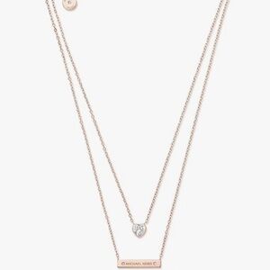 Michael Kors Double-Strand Pendant Necklace